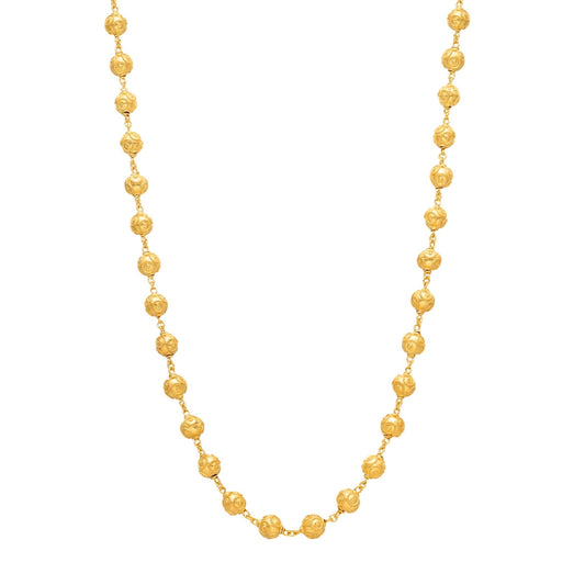 Colar Contas de Viana em Ouro (43cm) - Loja do Ouro