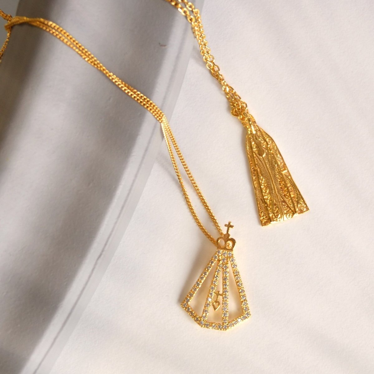 Collar de plata de la Virgen María - Gold Store Premium