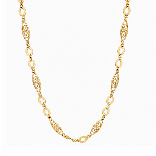 Colar Trancelim em Ouro 19kl (45.5cm) - Loja do Ouro