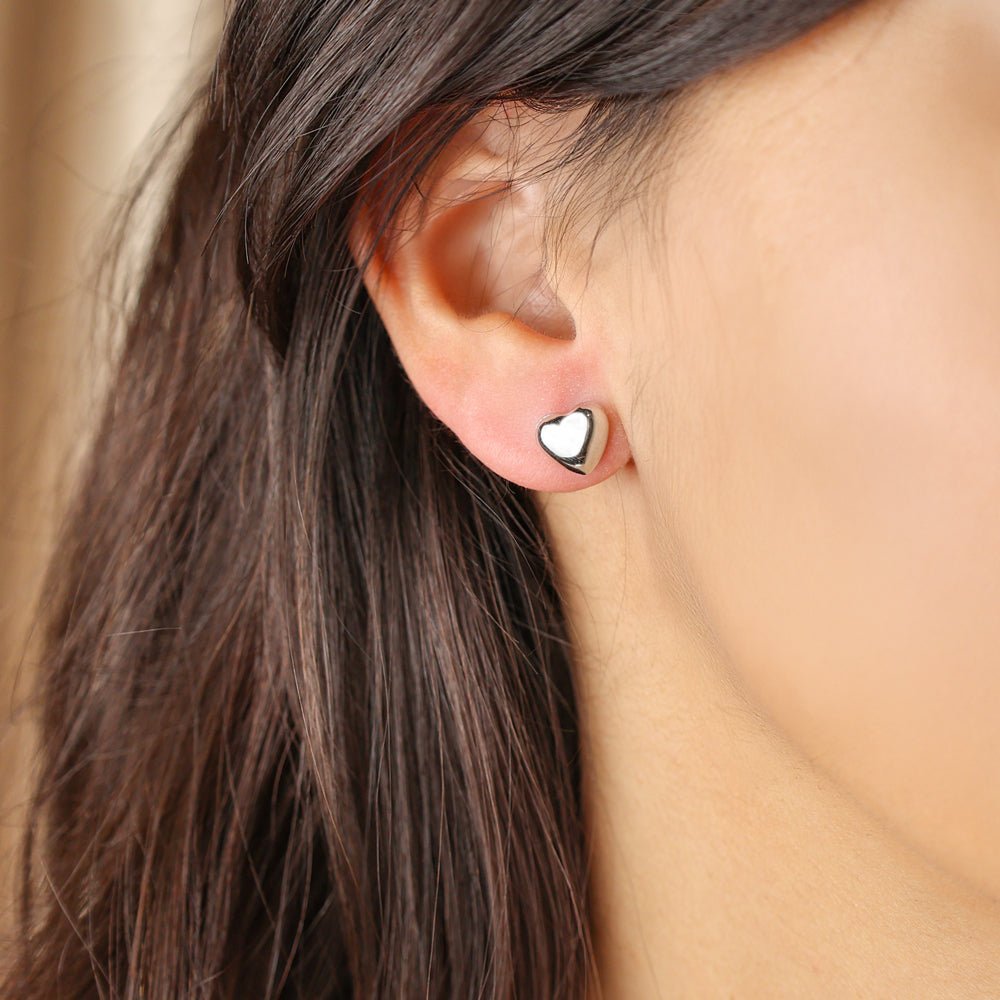 Conjunto Coração Cheio em Prata - Loja do Ouro