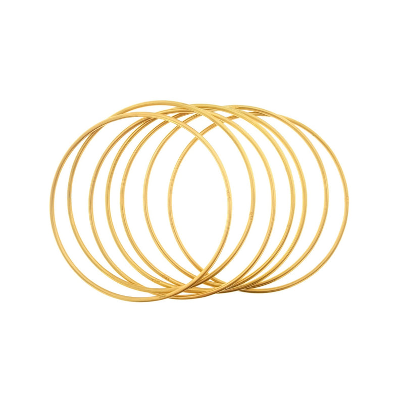 Conjunto Pulseiras Sete Escravas em Ouro 19kl (6.7cm) - Loja do Ouro