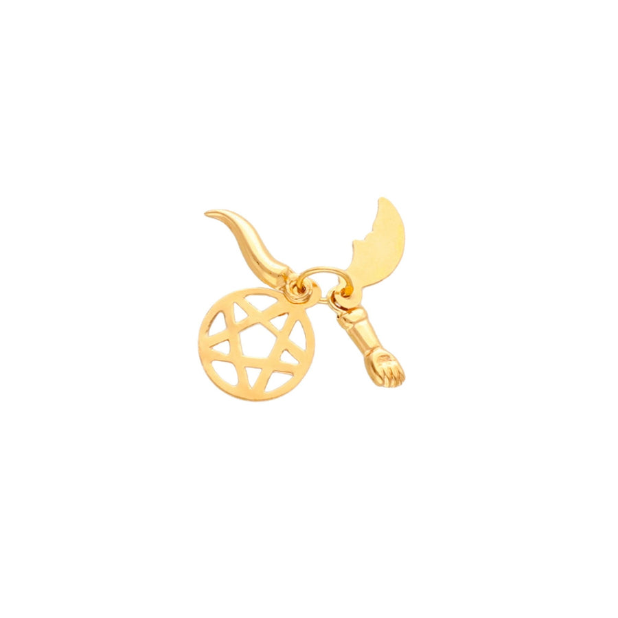 Conjunto Saimão en oro 19kl (1