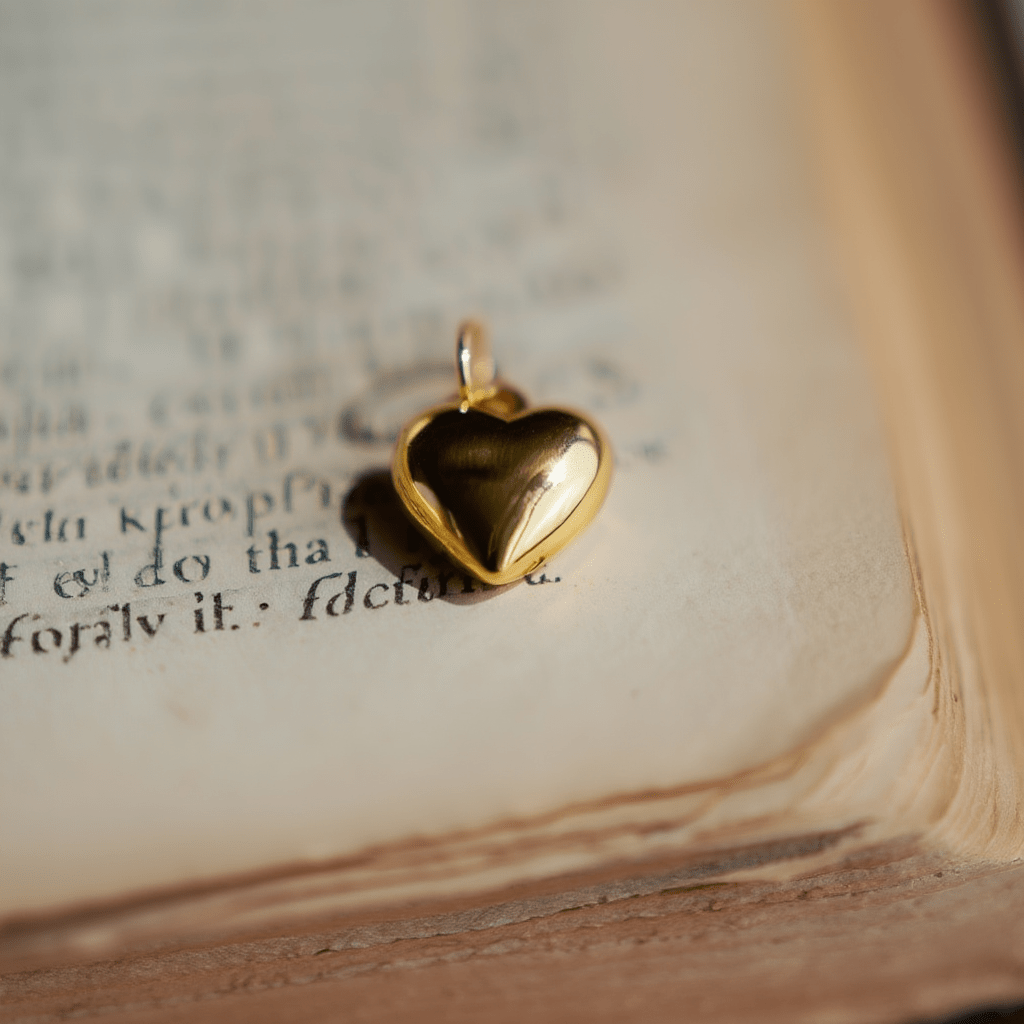 Coração Cheio em Ouro de 19kl (1.1cm) - Loja do Ouro