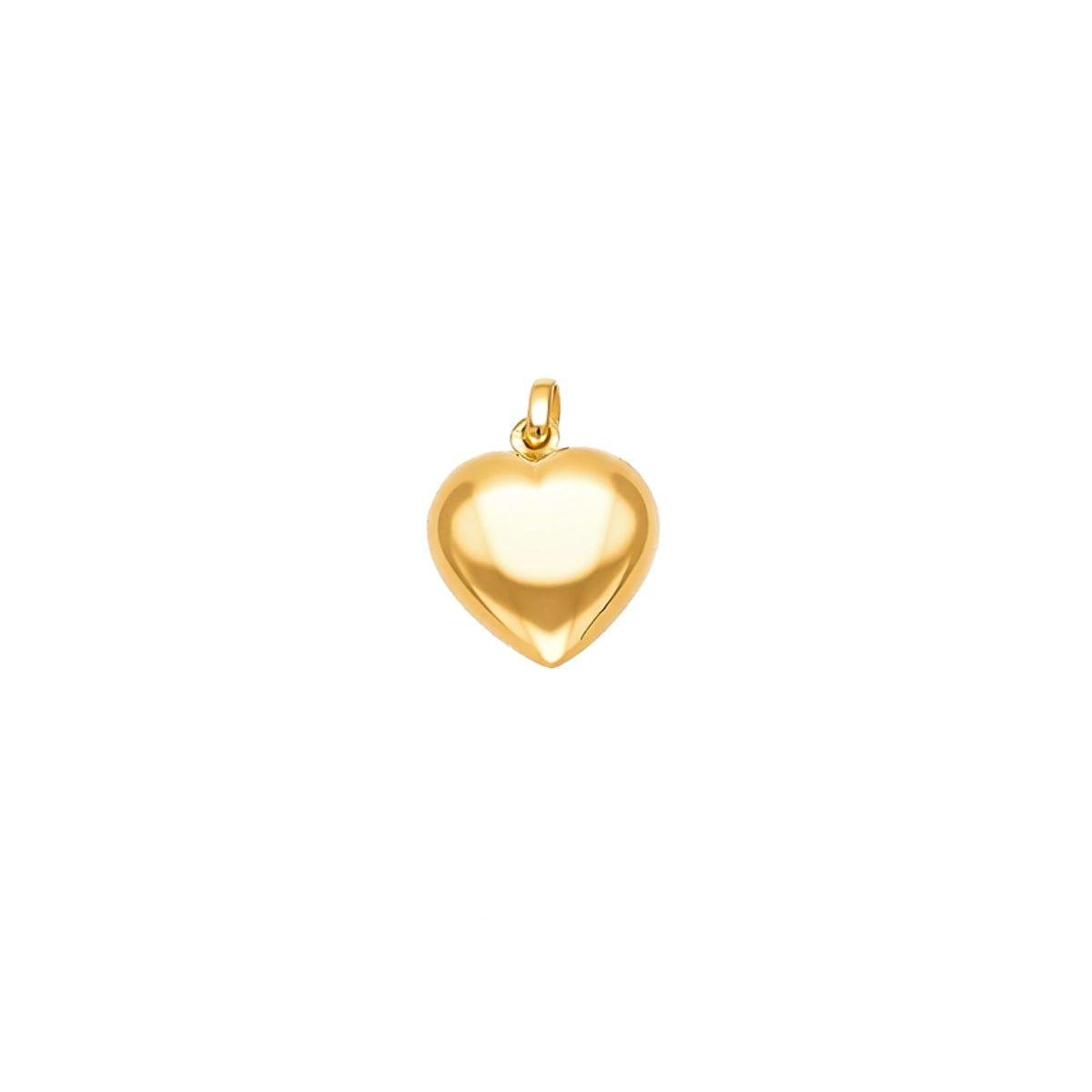 Coração Cheio em Ouro de 19kl (1.5cm) - Loja do Ouro