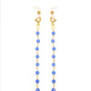 Corrente Glamour com Contas Azul Marinho Loja do Ouro