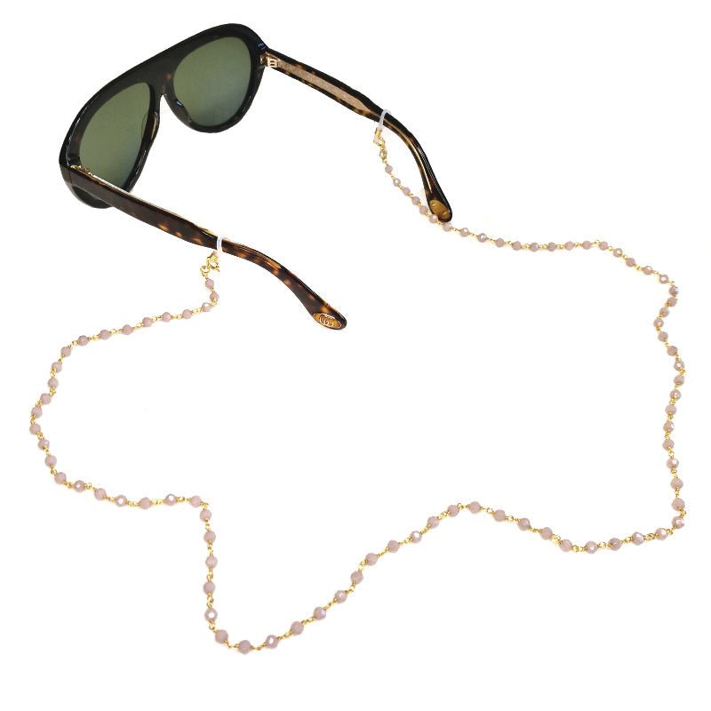 Corrente Glamour com Contas Nude - Loja do Ouro