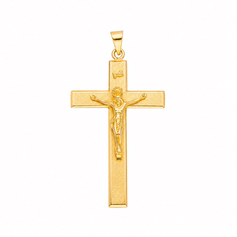 Crucifixo Achatado em Ouro 19kl (5.8cm) - Loja do Ouro