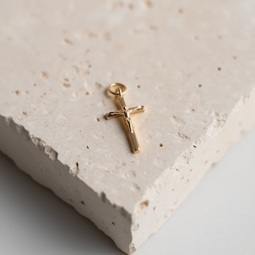 Crucifixo em Ouro 19kl (2cm) - Loja do Ouro