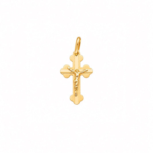 Crucifixo em Ouro 19kl com Efeito Escovado (2cm) - Loja do Ouro