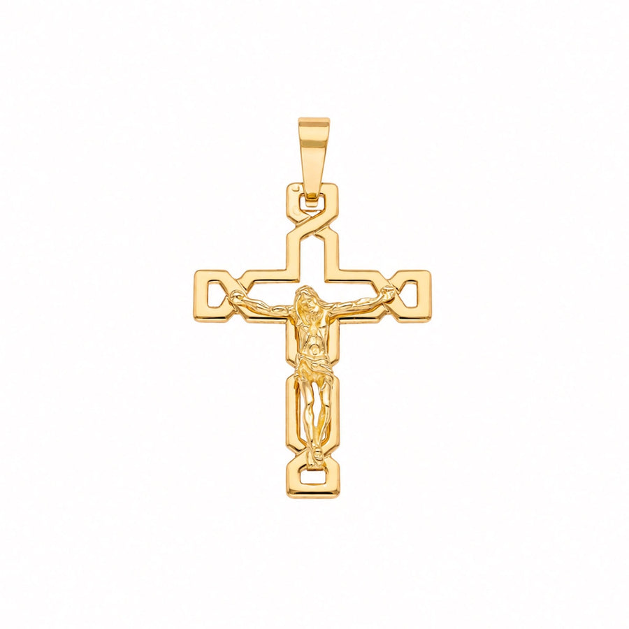 Crucifixo Entrelaçado em Ouro 19kl (3.52cm) - Loja do Ouro