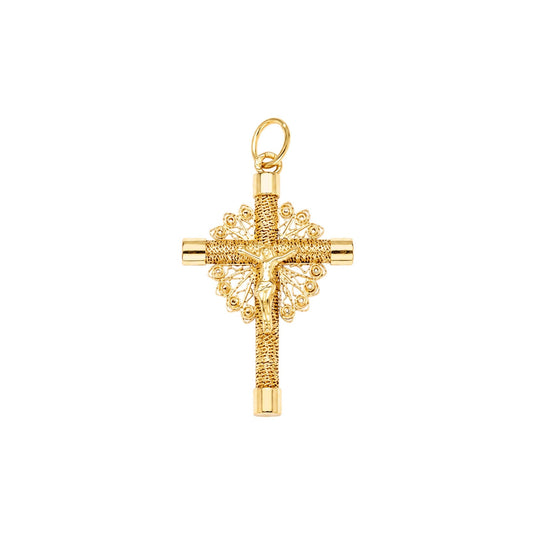 Crucifixo Filigrana em Ouro 19kl (2.6cm) - Loja do Ouro