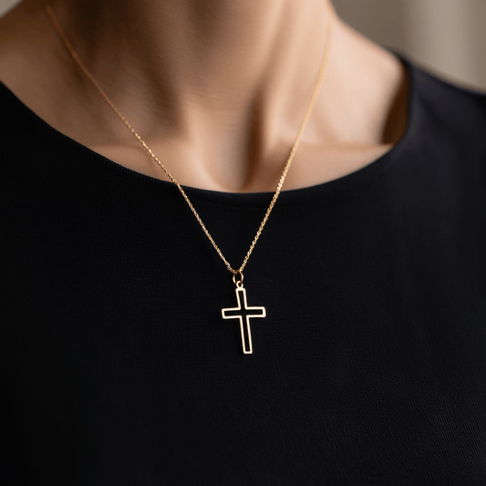 Crucifixo Recortado em Ouro 19kl (1.9cm) - Loja do Ouro