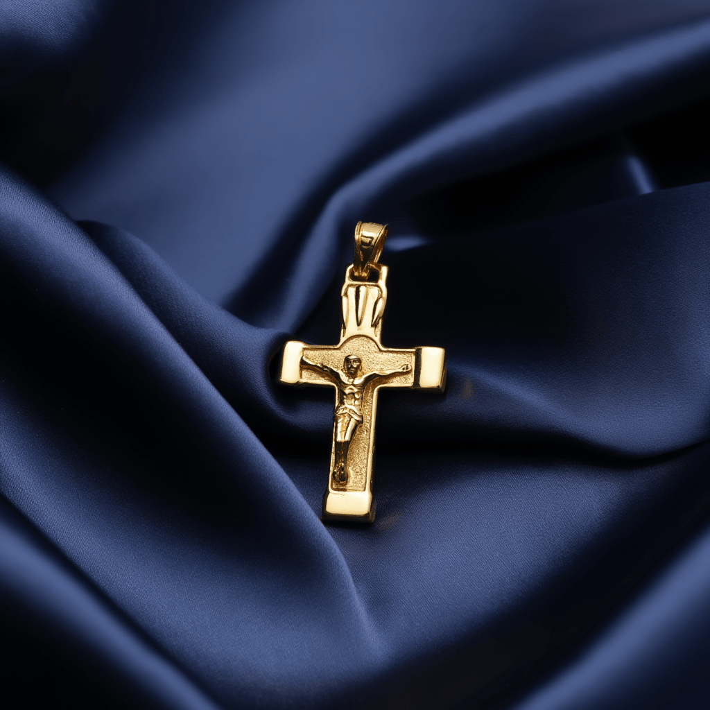 Crucifixo Trabalhado em Ouro 19kl (2.9cm) - Loja do Ouro