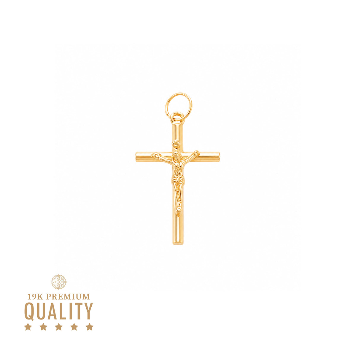 Crucifijo de oro de 19 quilates (1,8 cm)