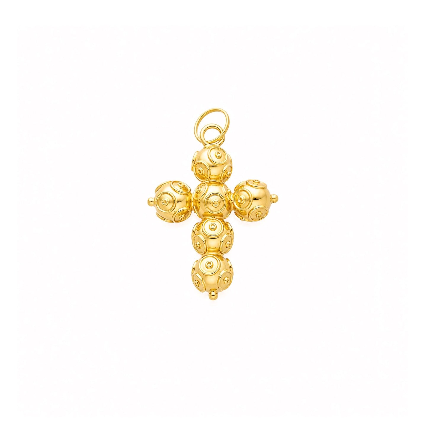 Cruz Contas de Viana em Ouro 19kl (2.35cm) - Loja do Ouro
