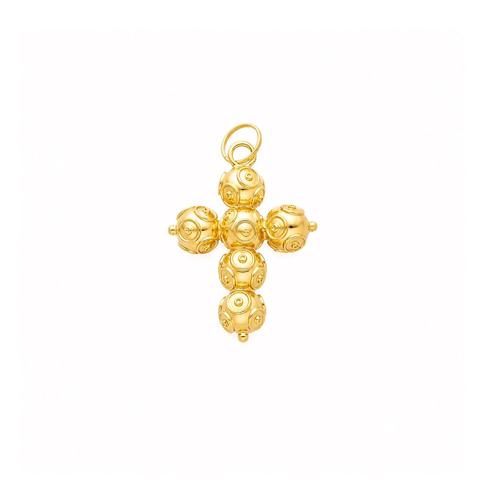 Cruz Contas de Viana em Ouro 19kl (2.35cm) - Loja do Ouro