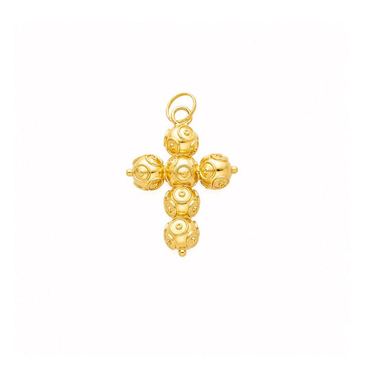 Cruz Contas de Viana em Ouro 19kl (2.35cm) - Loja do Ouro