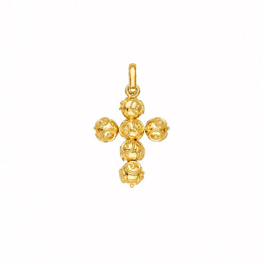 Cruz Contas de Viana em Ouro 19kl (2cm) - Loja do Ouro
