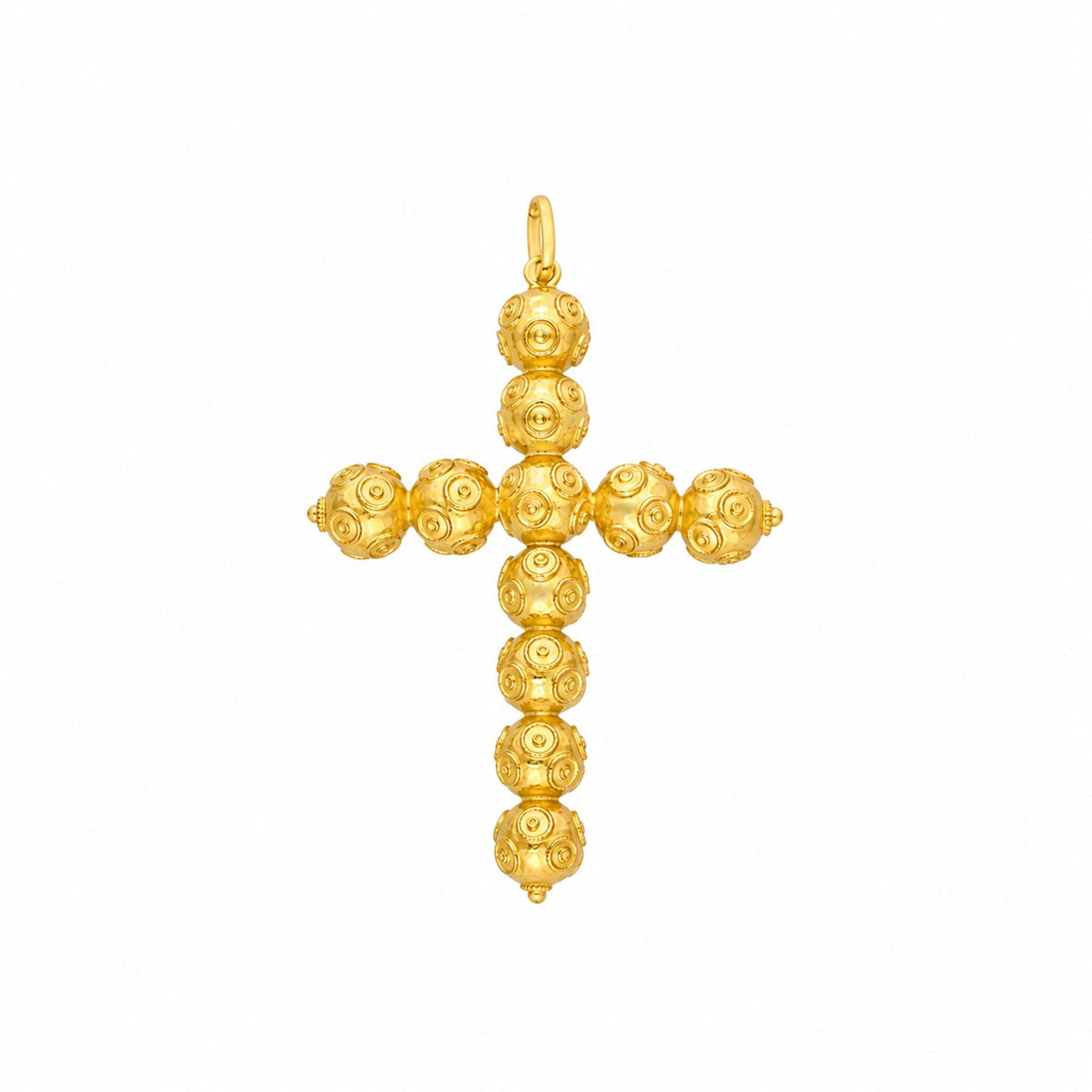 Cruz Contas de Viana em Ouro 19kl (4.45cm) - Loja do Ouro