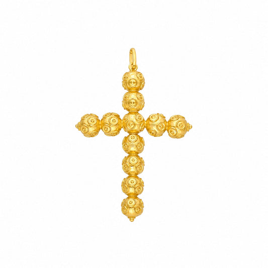 Cruz Contas de Viana em Ouro 19kl (4.45cm) - Loja do Ouro