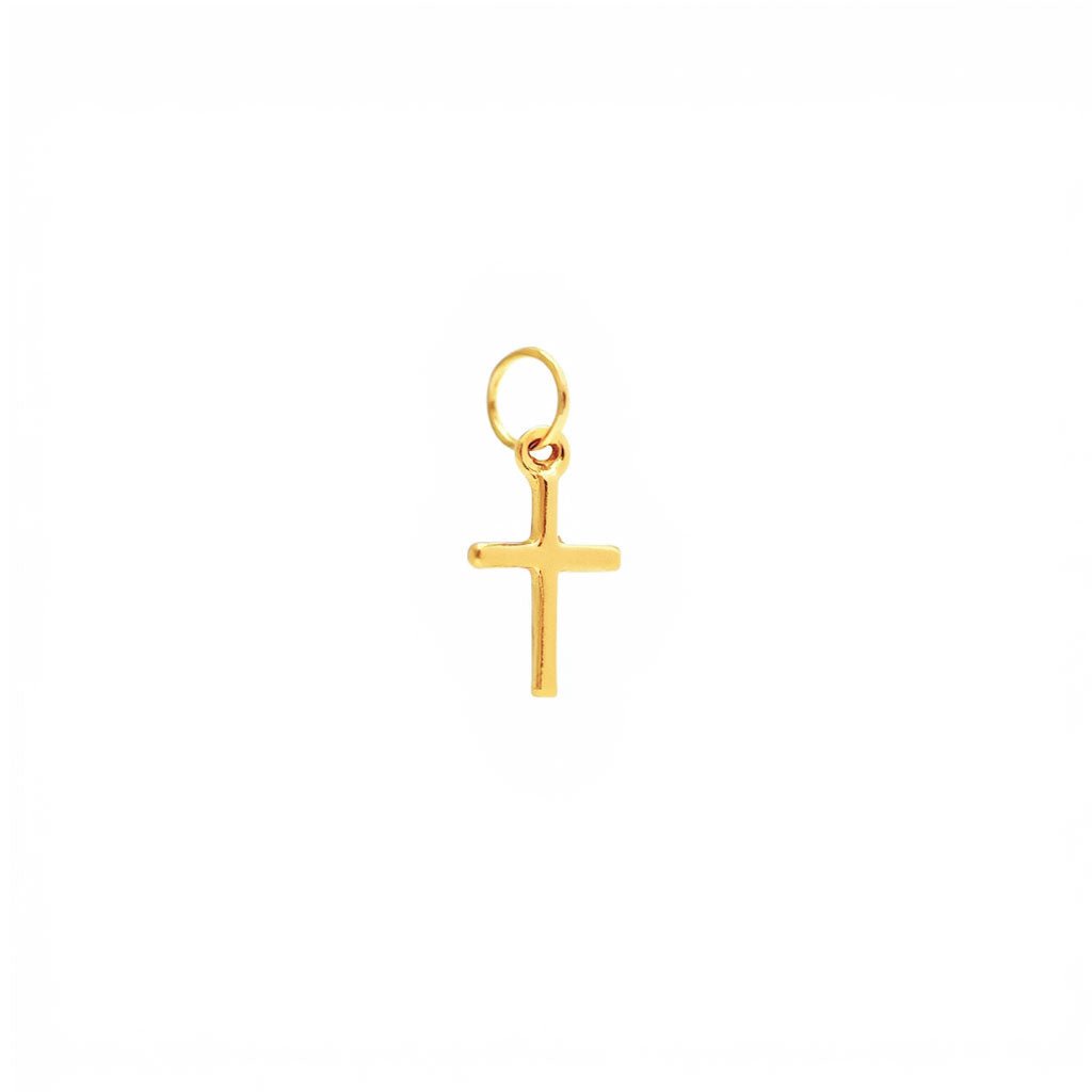 Cruz Pequena em Ouro 19kl (1.1cm) - Loja do Ouro