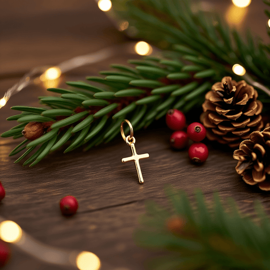 Cruz Pequena em Ouro 19kl (1.1cm) - Loja do Ouro