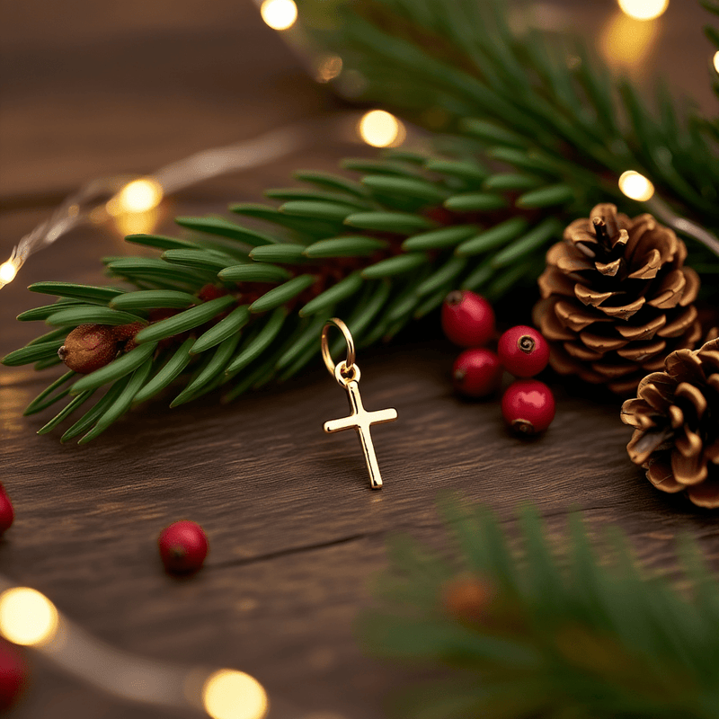 Cruz Pequena em Ouro 19kl (1.1cm) - Loja do Ouro