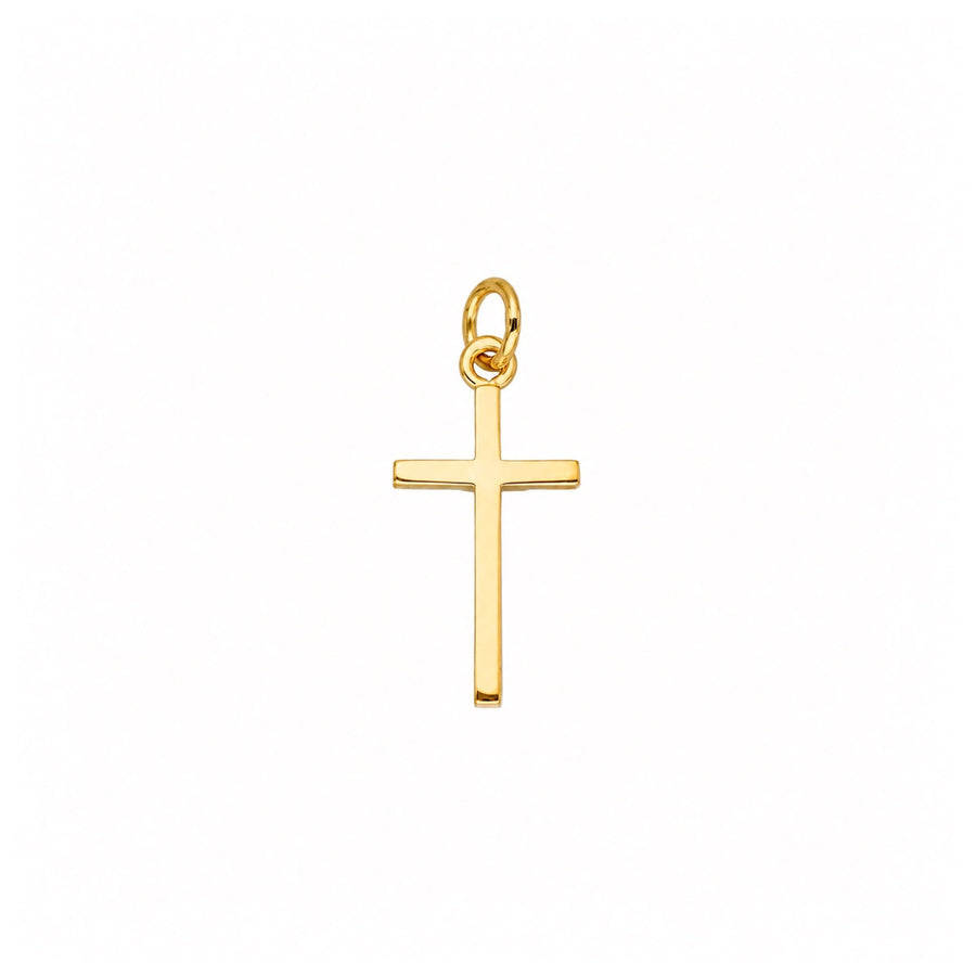 Cruz Reta em Ouro de 19kl (1.9cm) - Loja do Ouro