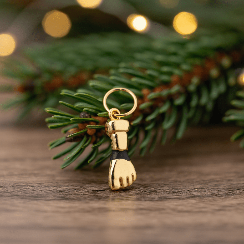 Figa em Ouro 19kl com Esmalte (1.1cm) - Loja do Ouro