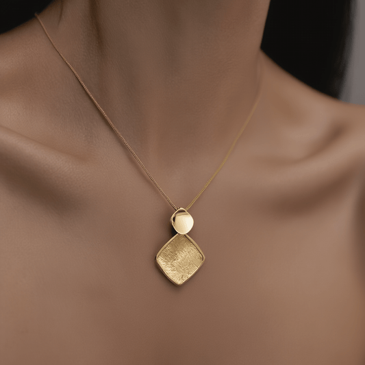 Fio Alma Lusitana em Prata Dourada (37.5cm) - Loja do Ouro