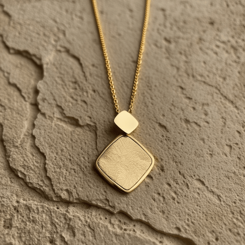 Fio Alma Lusitana em Prata Dourada (37.5cm) - Loja do Ouro