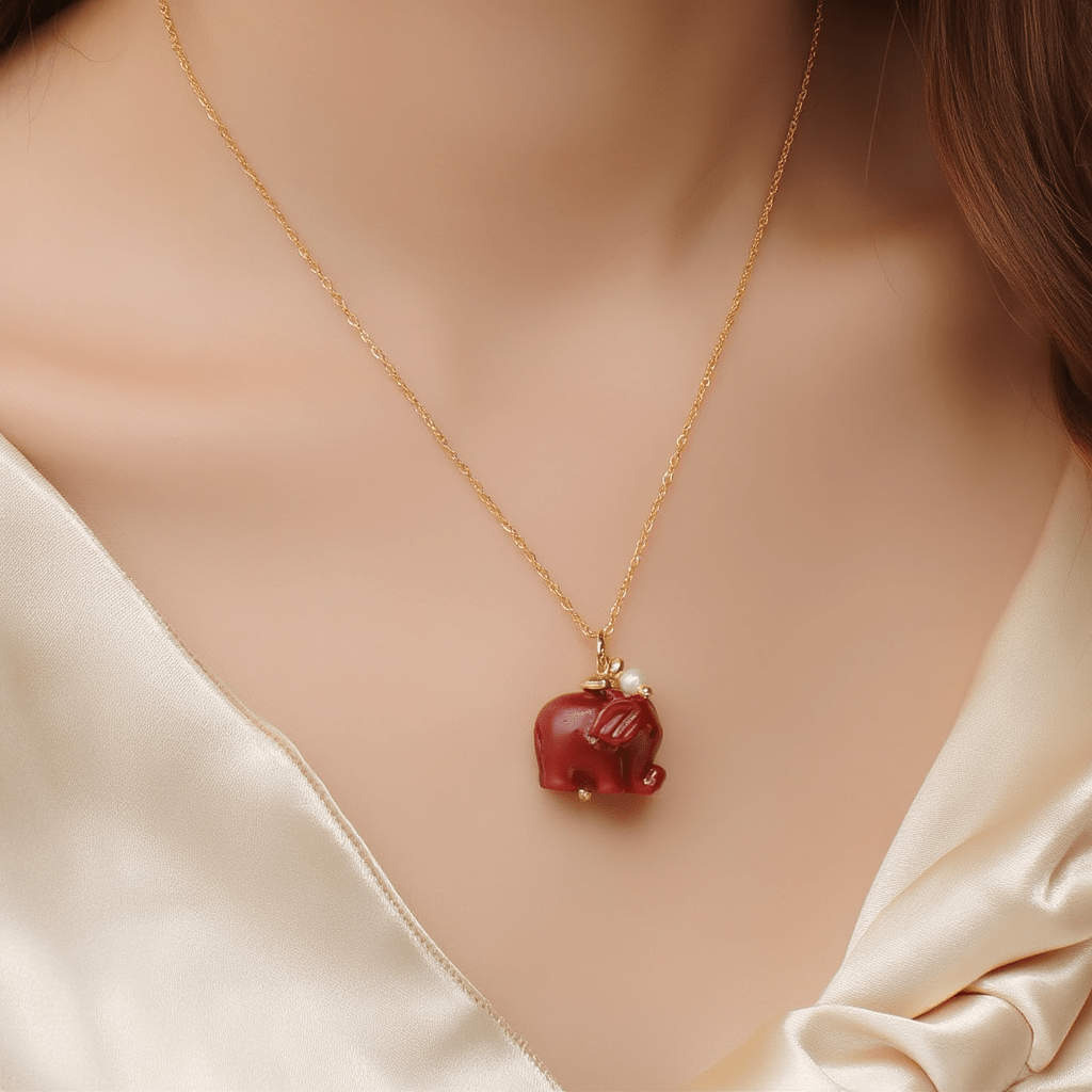 Fio Amuleto Red em Prata Dourada (38.5cm) - Loja do Ouro