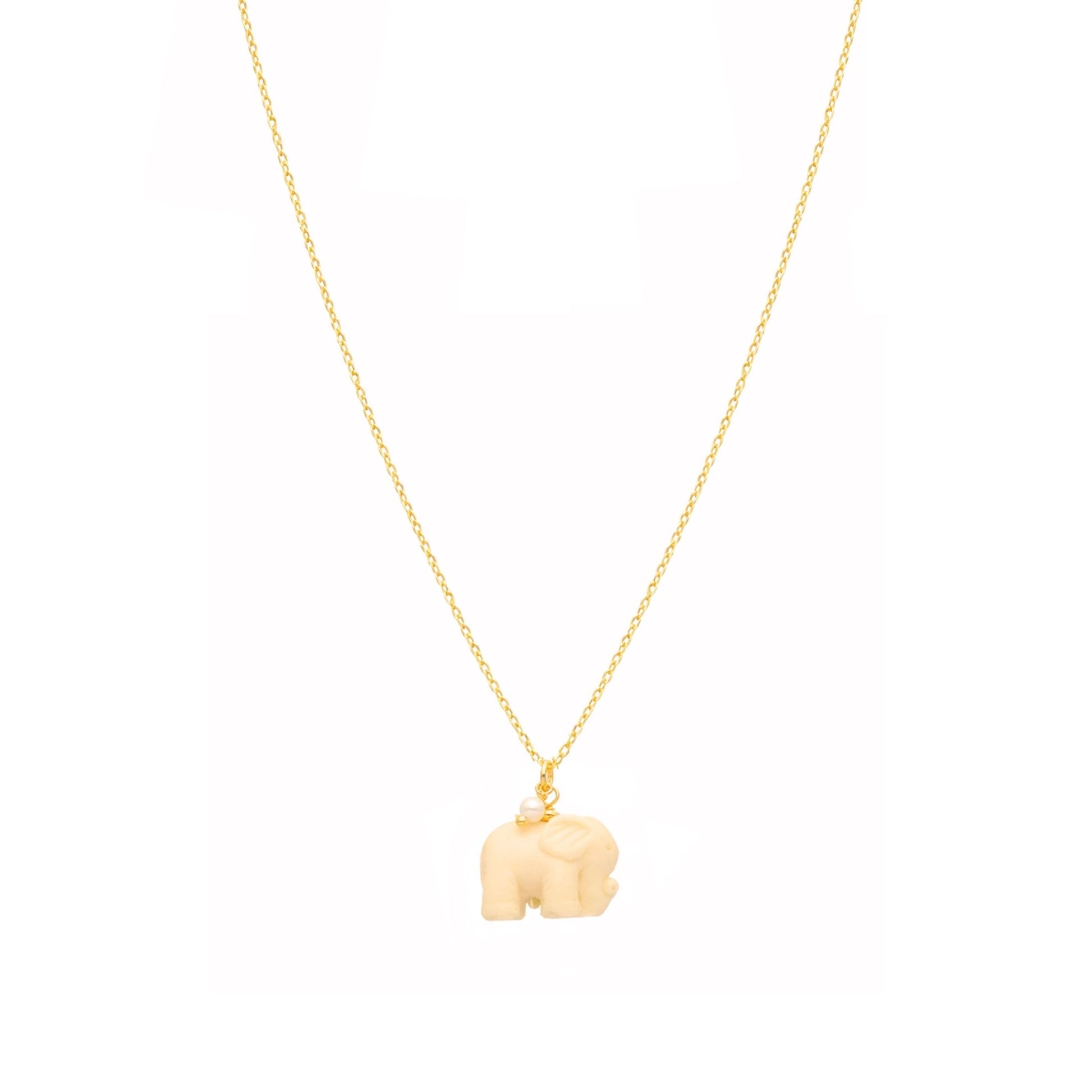 Fio Amuleto White em Prata Dourada (38.5cm) - Loja do Ouro