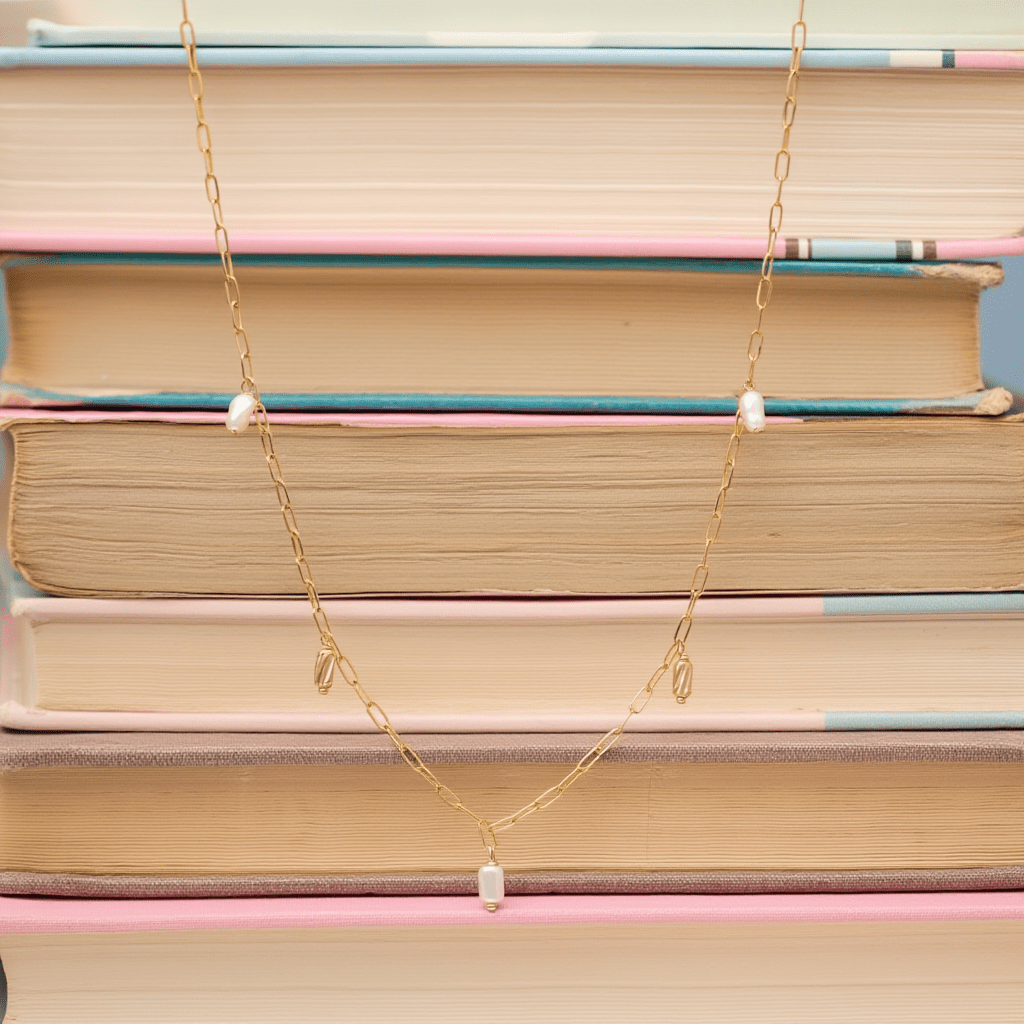 Fio Aurora em Prata Dourada (38.5cm) - Loja do Ouro