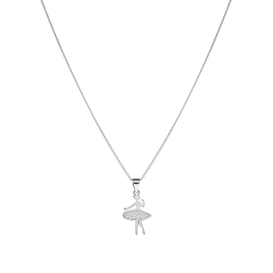 Fio Bailarina em Prata com Zircónias - Loja do Ouro