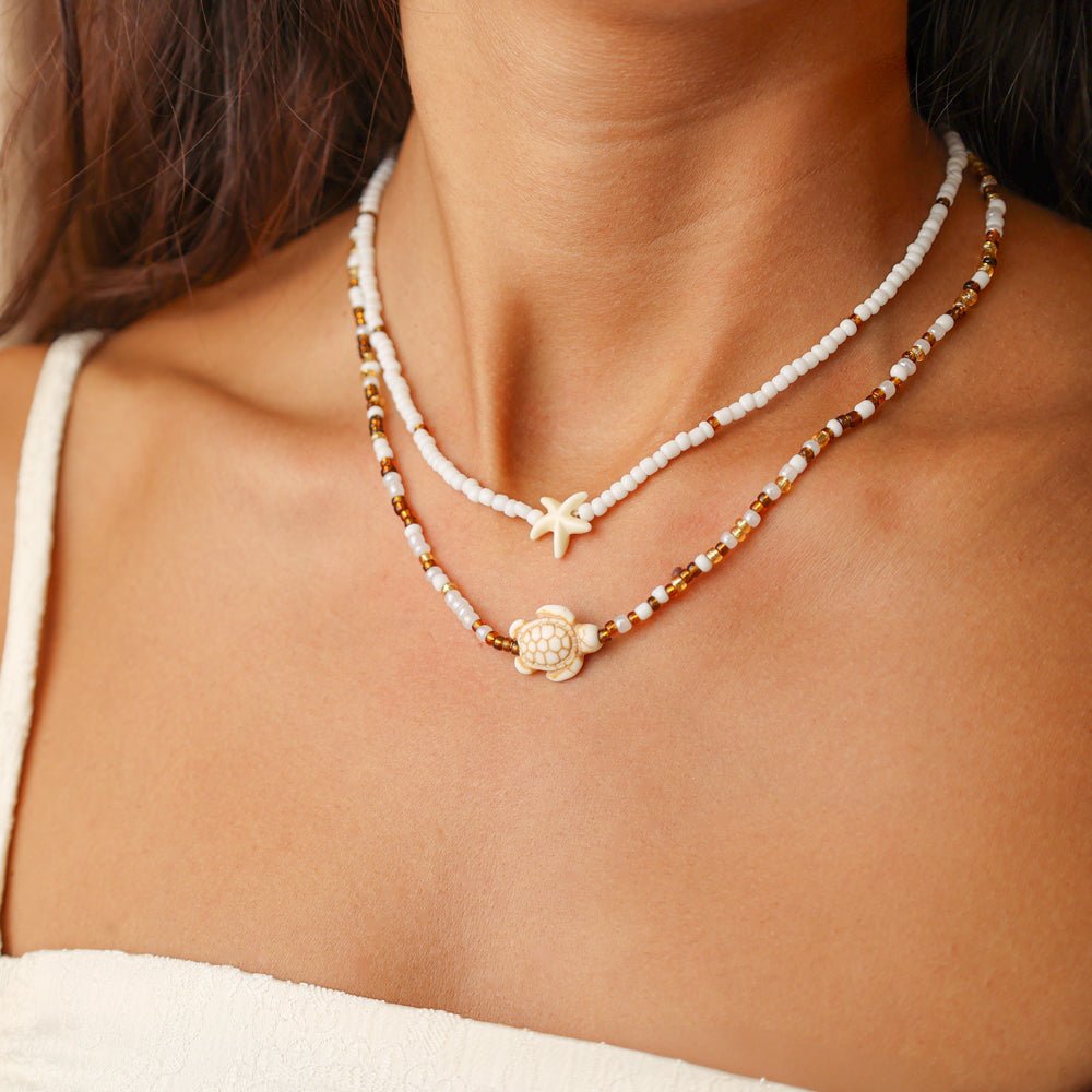 Fio Duplo com Missangas e Contas de Verão - Loja do Ouro