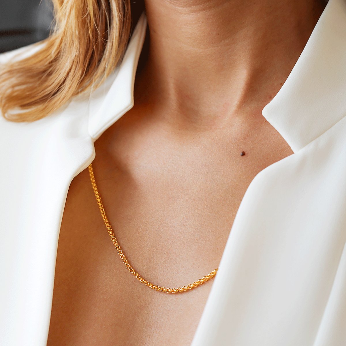 Collar Portuguese Links en oro 19kl (60cm) - Gold Store Premium
