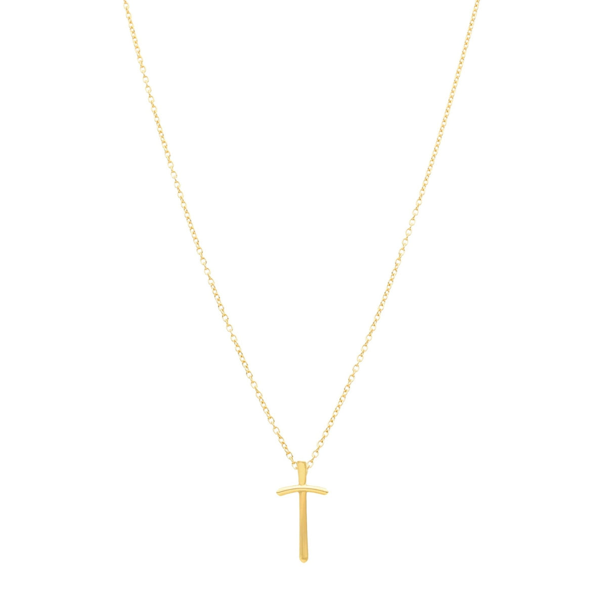 Hilo de oro de 19 kl con cruz (44 cm) - Gold Store Premium
