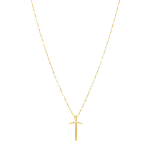 Fio em Ouro 19kl com Cruz (44cm) - Loja do Ouro