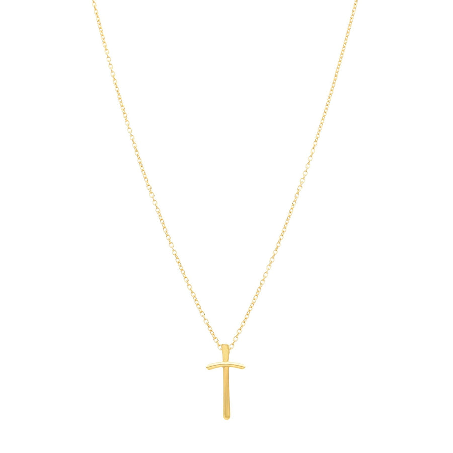 Hilo de oro de 19 kl con cruz (44 cm) - Gold Store Premium
