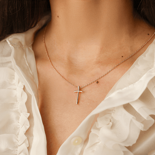 Fio em Ouro 19kl com Cruz (44cm) - Loja do Ouro