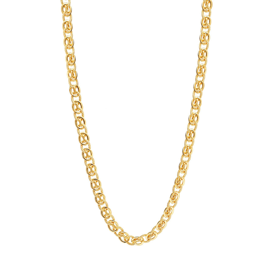 Fio em Ouro 19kl com Elos Trabalhados (45cm) - Loja do Ouro