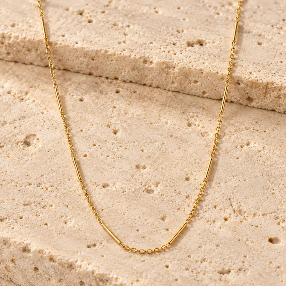 Fio em Ouro 19kl com Traves (42,7cm) - Loja do Ouro