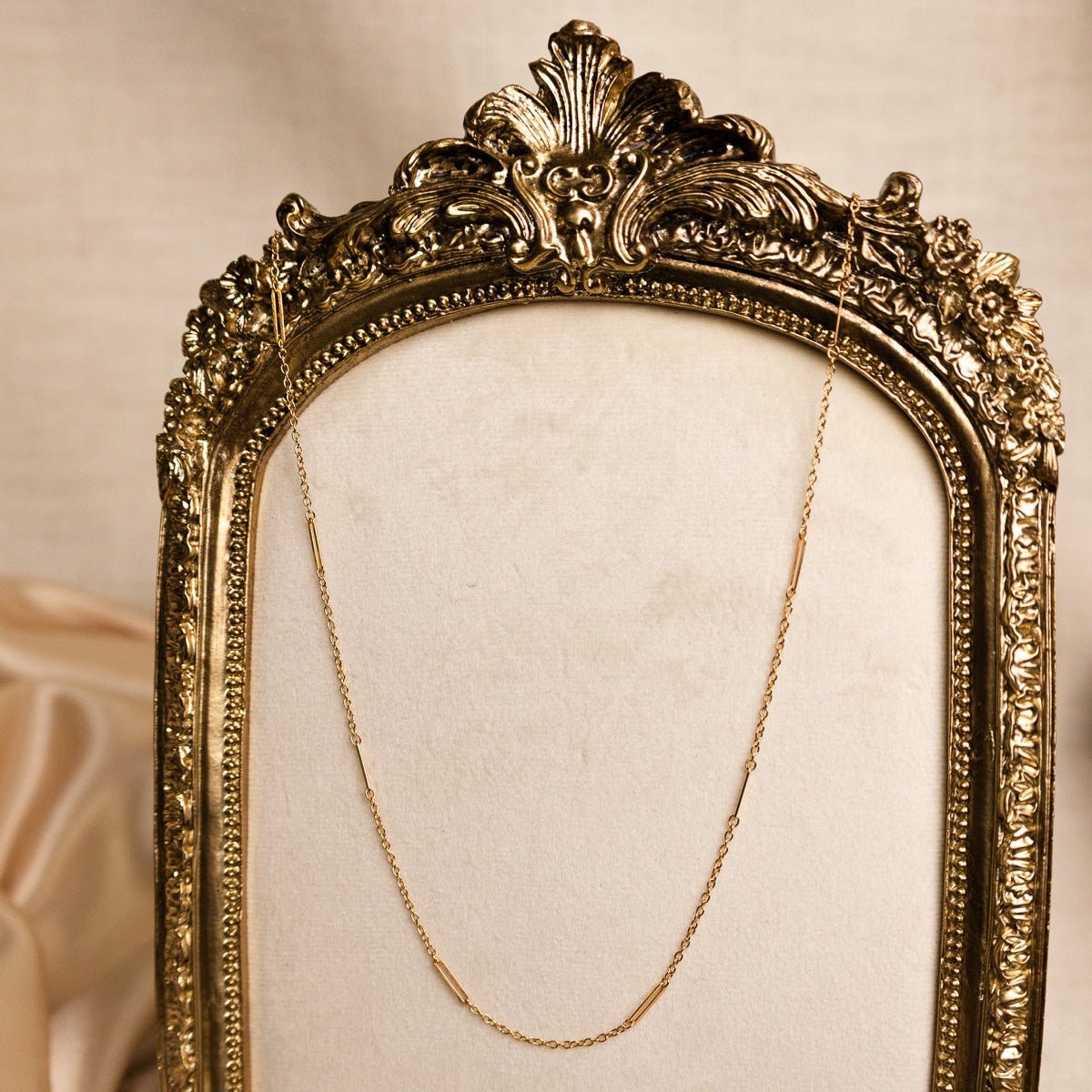 Fio em Ouro 19kl com Traves Finas (52cm) - Loja do Ouro