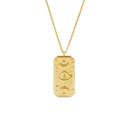 Fio em Prata com Medalha Mística - Loja do Ouro