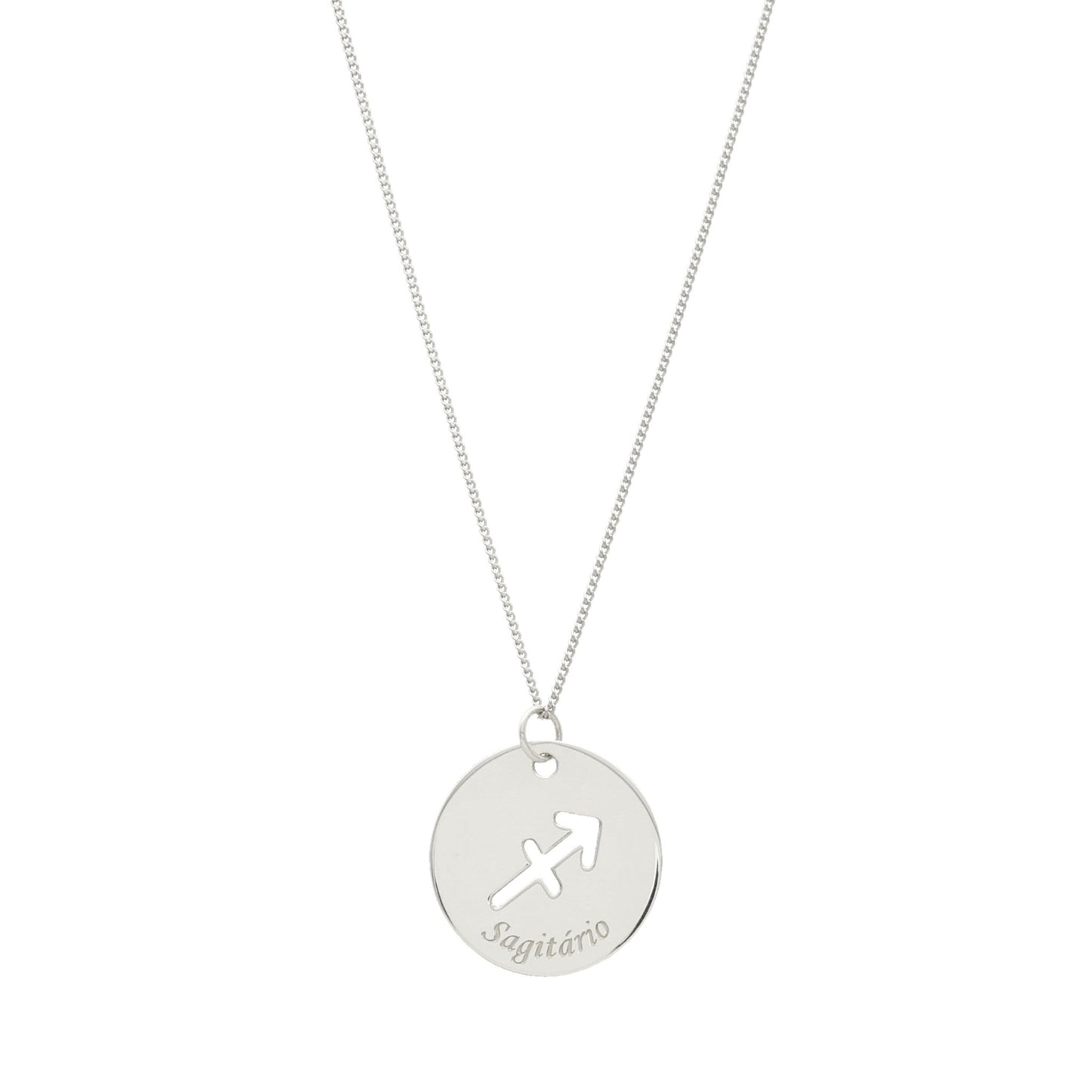 Fio em Prata com Medalha Signo - Loja do Ouro