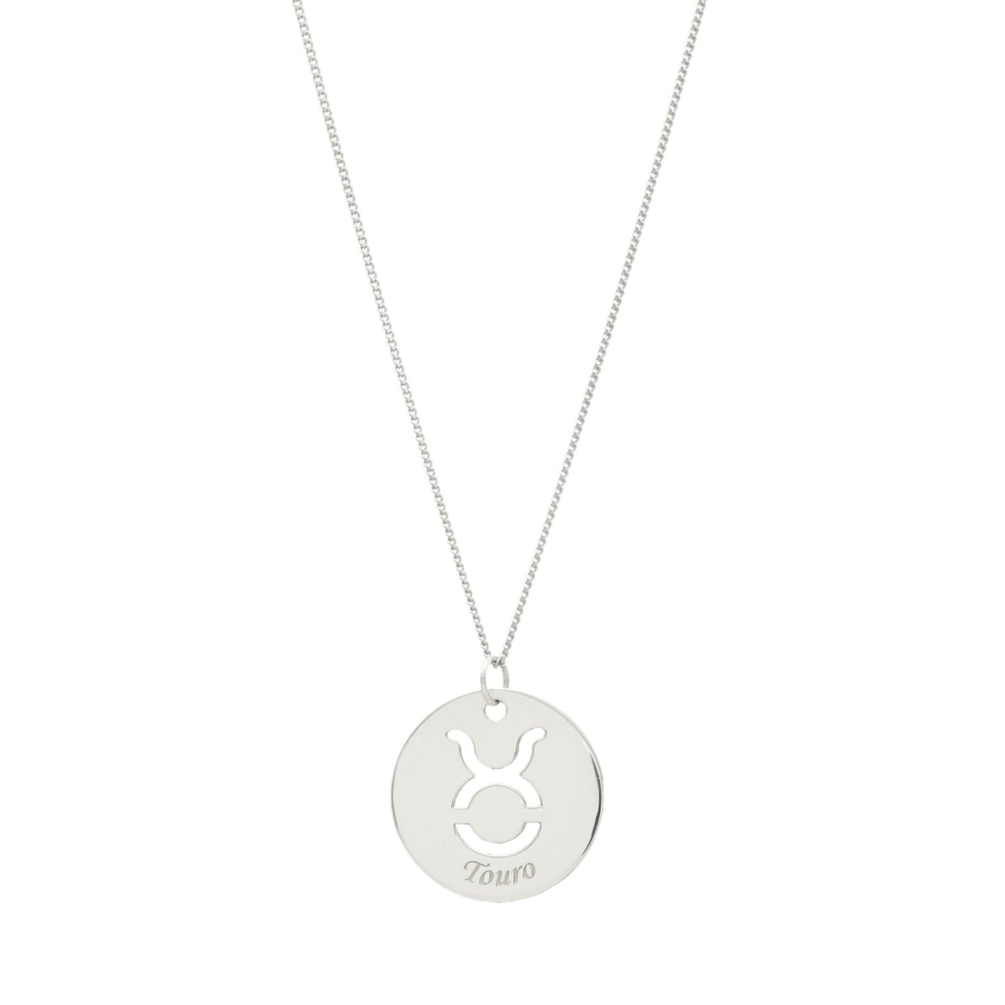 Fio em Prata com Medalha Signo - Loja do Ouro