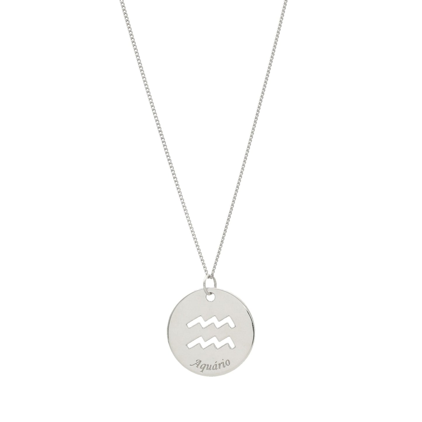 Fio em Prata com Medalha Signo - Loja do Ouro