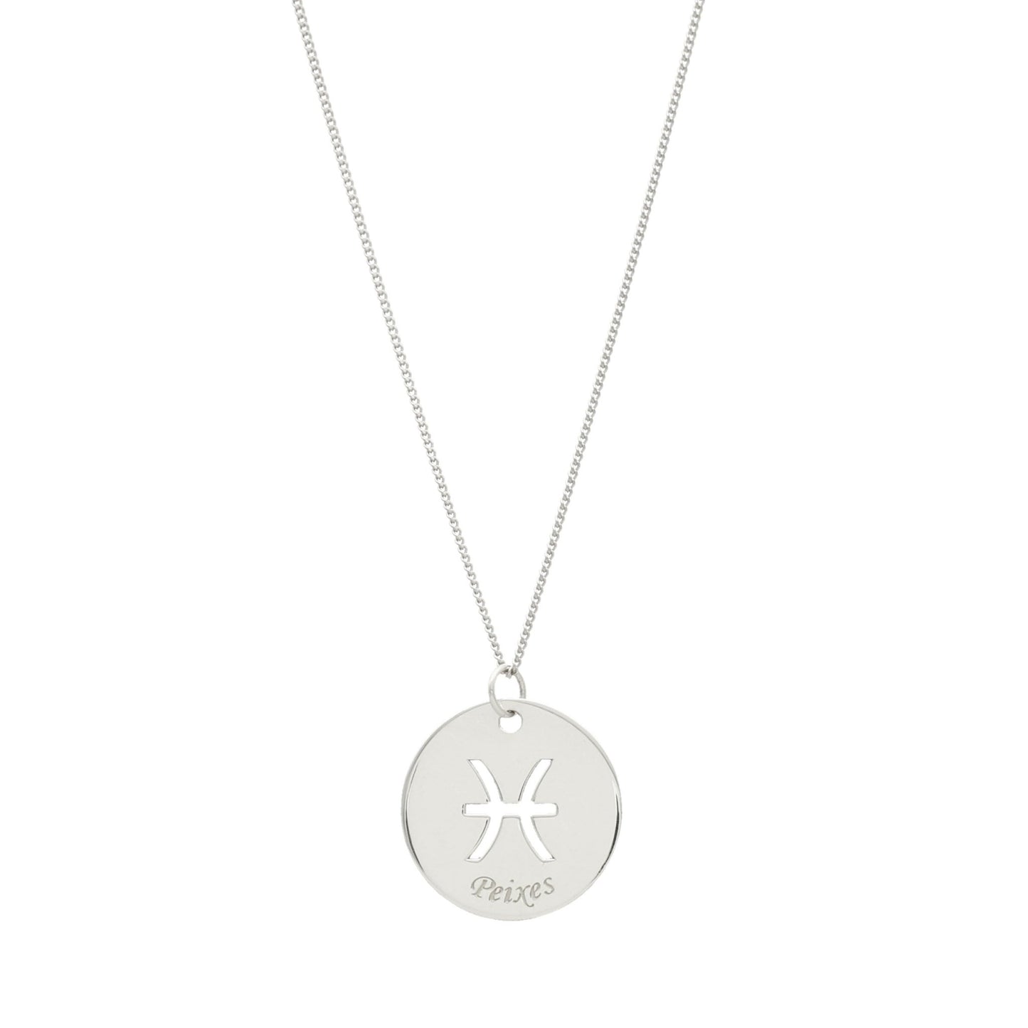 Fio em Prata com Medalha Signo - Loja do Ouro