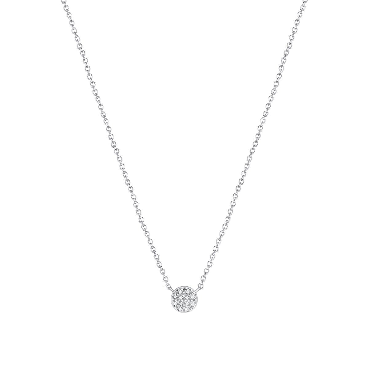 Fio em Prata com Pendente Cravejado Zircónias (40cm) - Loja do Ouro